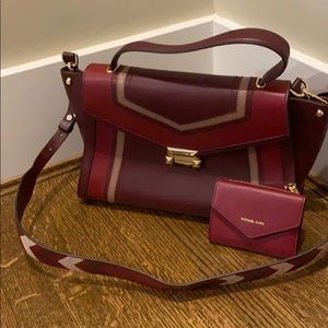 Michael Kors handbag, wallet and add on strap